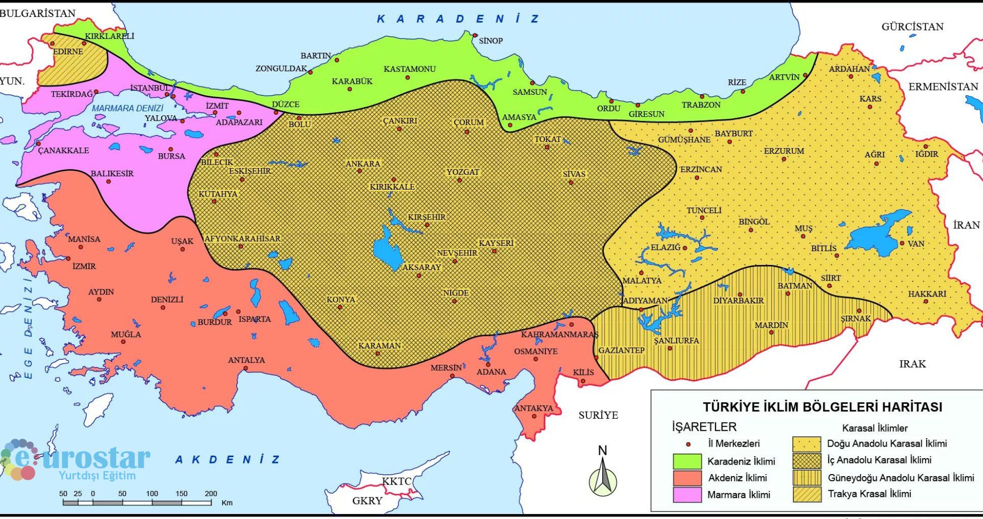 Türkiye iklim haritası